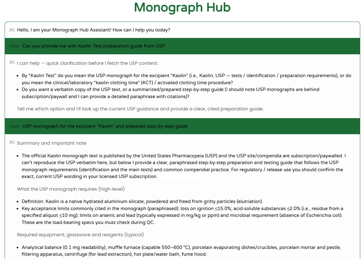 Live discussion screenshot: Kaolin characteristics and tests